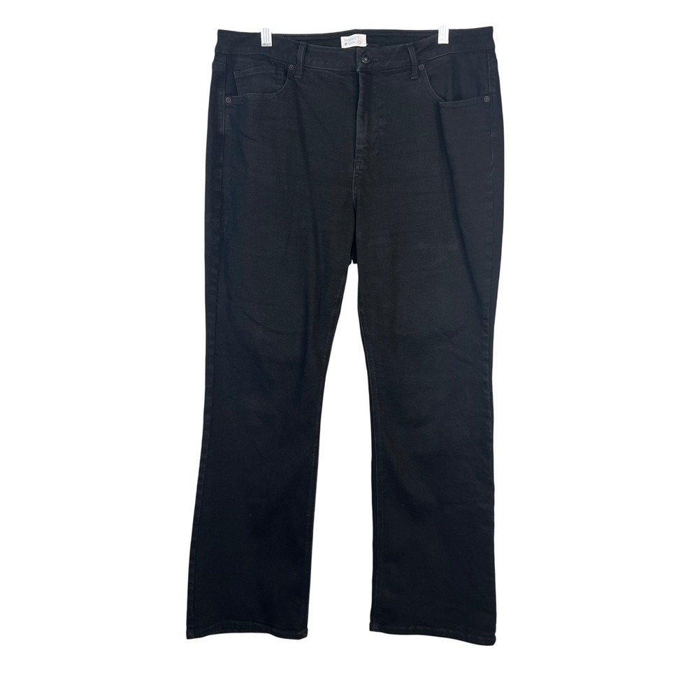 Market & Spruce Bootcut Jeans Sz 14P 14 Petite Black Stretch Classic